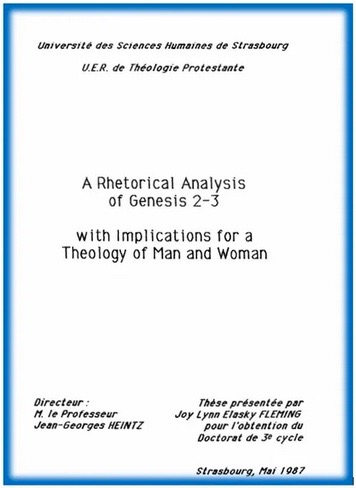 A Rhetorical Analysis Of Genesis 2 3 Cover